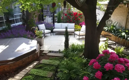 Japanese zen garden concept art