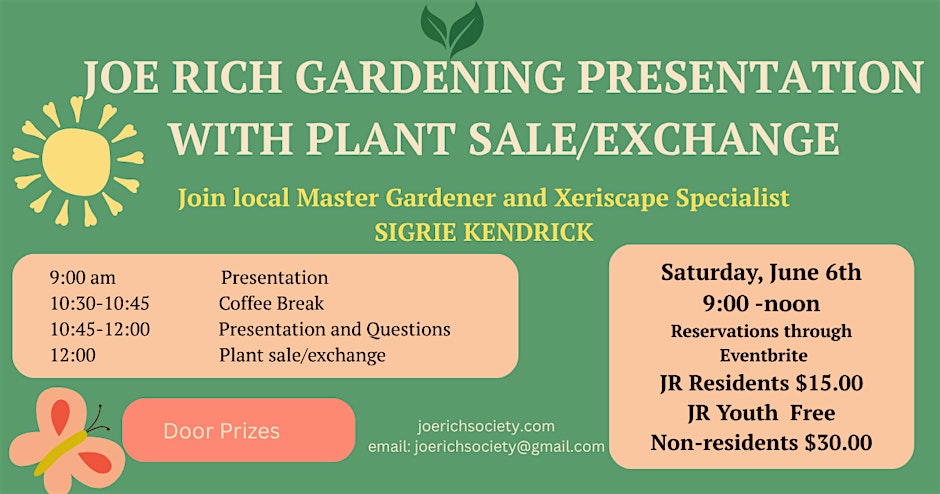 Joe Rich Gardening Presentation and Plant Exchange