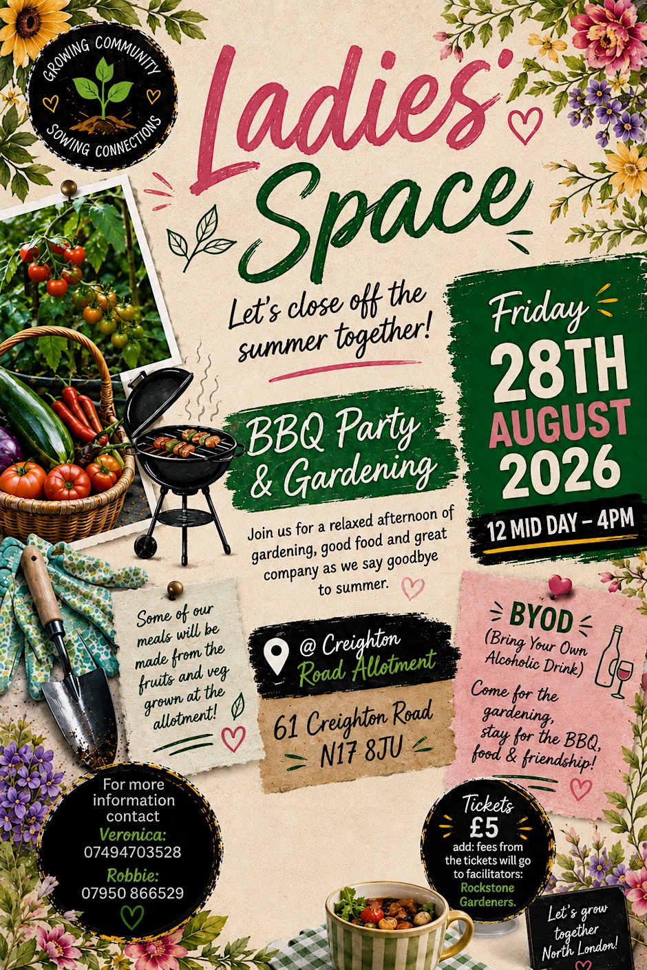 Ladies Space BBQ and Gardening Party