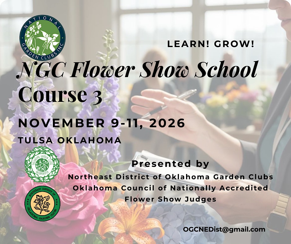 NGC Flower Show School Course 3