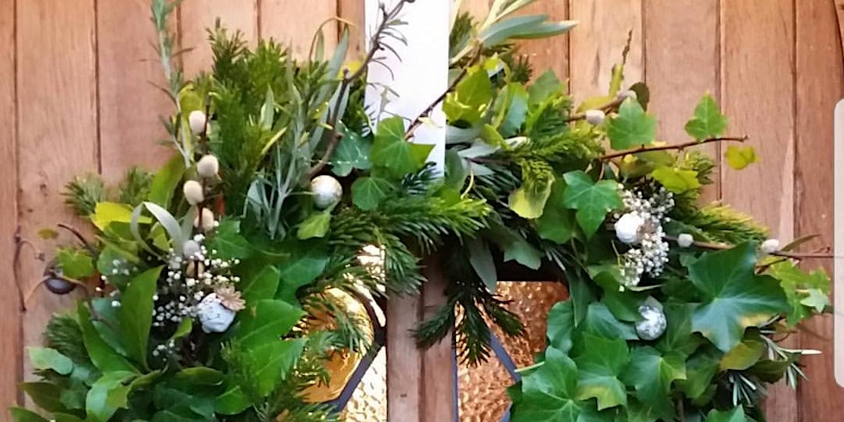Gardening Lady Christmas Wreath Making Workshop 6