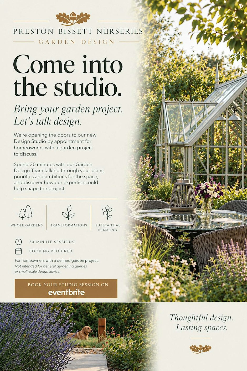COME INTO THE GARDEN DESIGN STUDIO Bring your garden project.