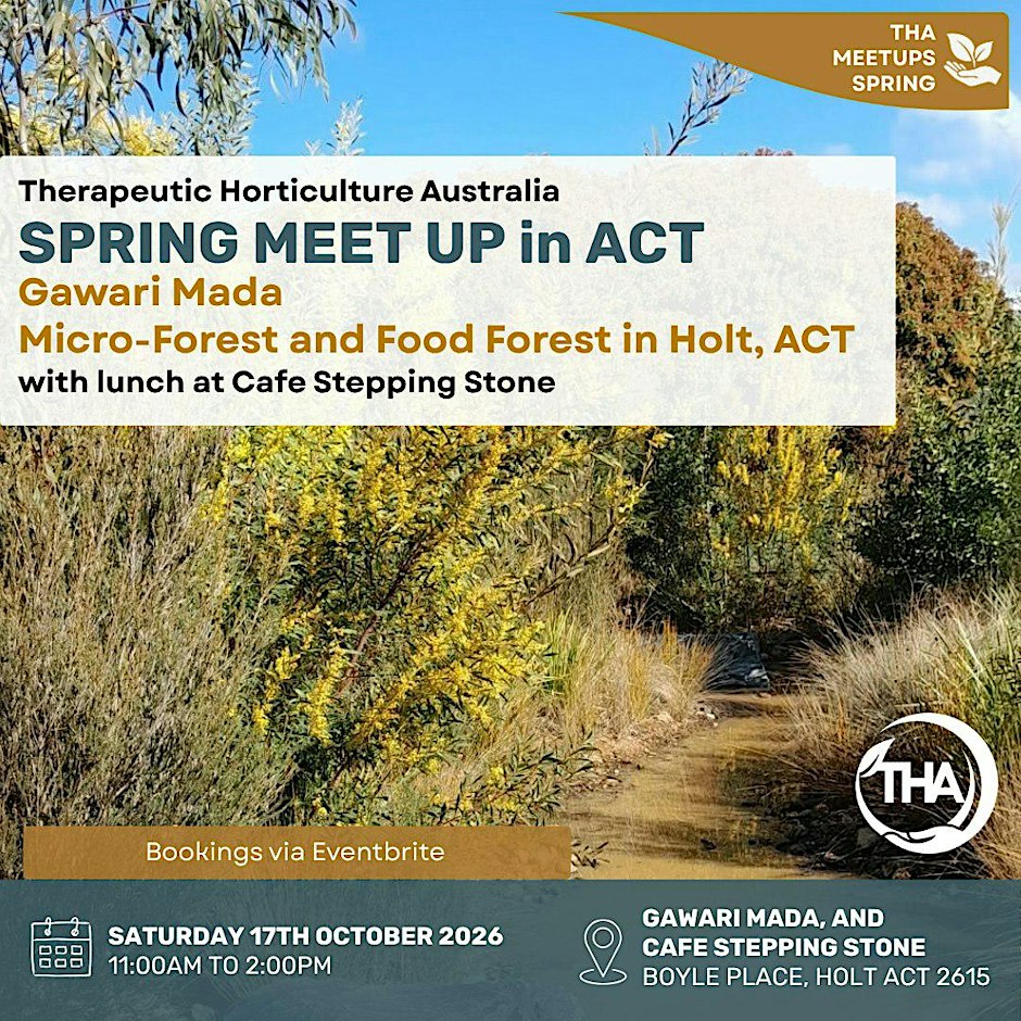 Therapeutic Horticulture Australia Spring Meet Up - ACT/Canberra