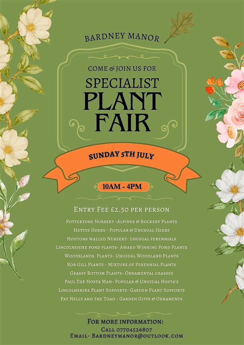Specialist plant fair