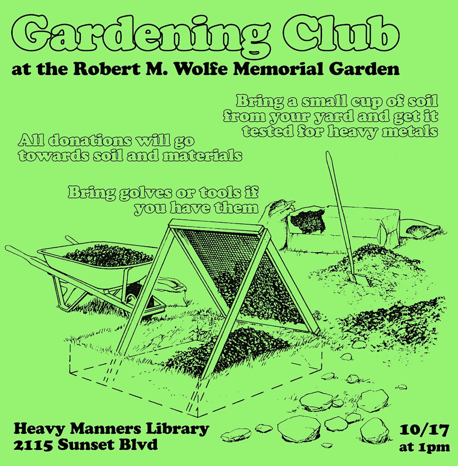 Gardening Club at Heavy Manners Library (10/17)