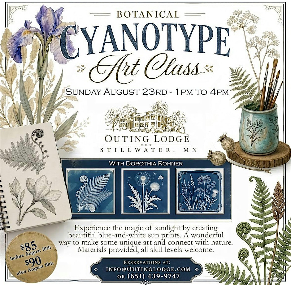Botanical Cyanotype Art Class