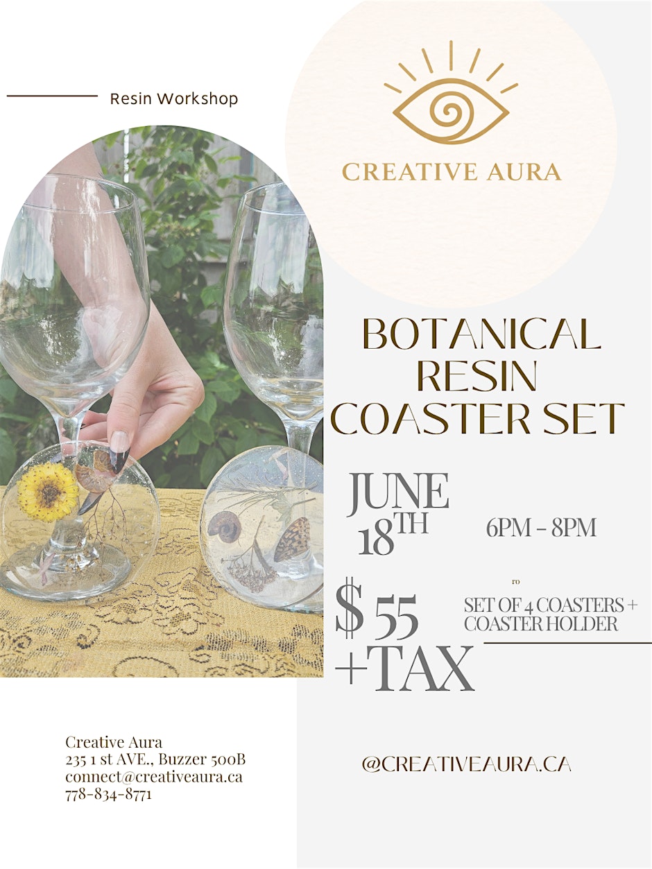 Botanical Resin Coaster Workshop