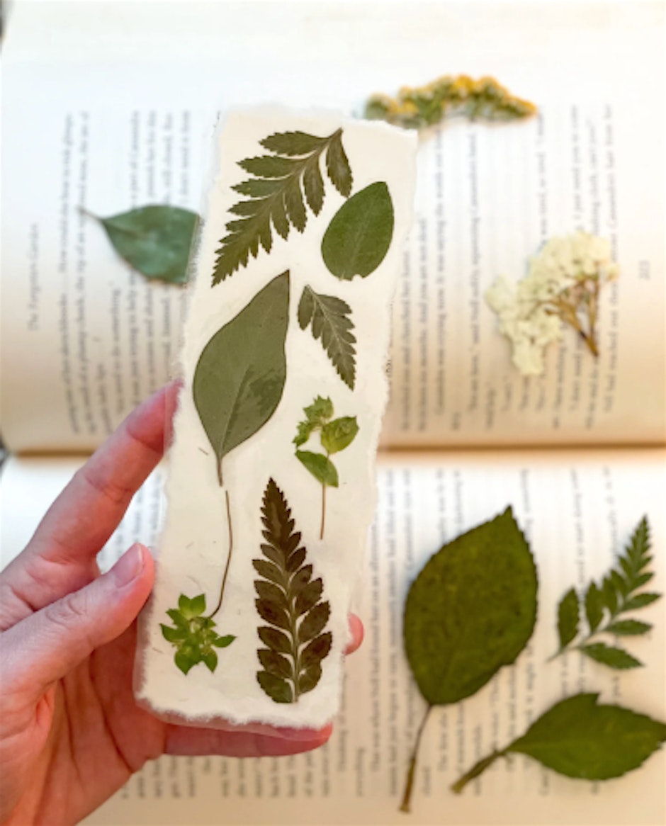 Botanical Handmade Bookmark