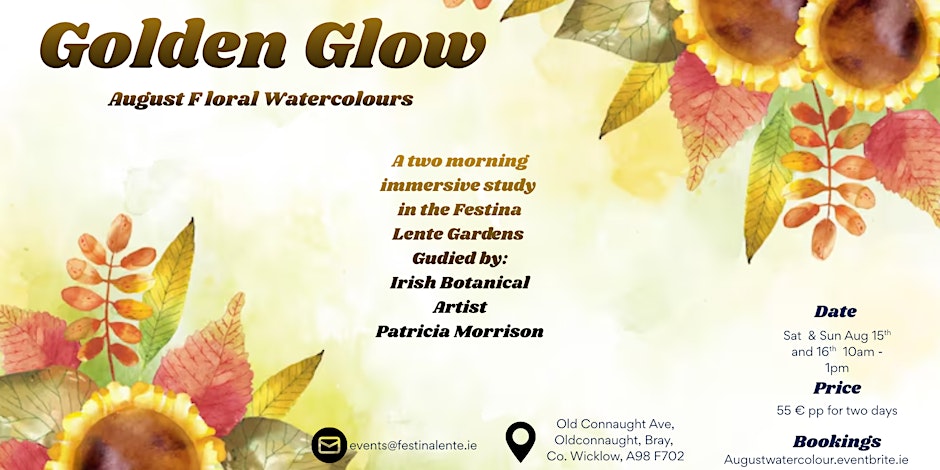 Golden Glow: A August Watercolour Workshop
