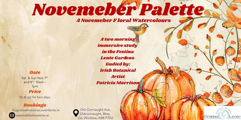 The November Palette: An Autmunal Watercolour Workshop