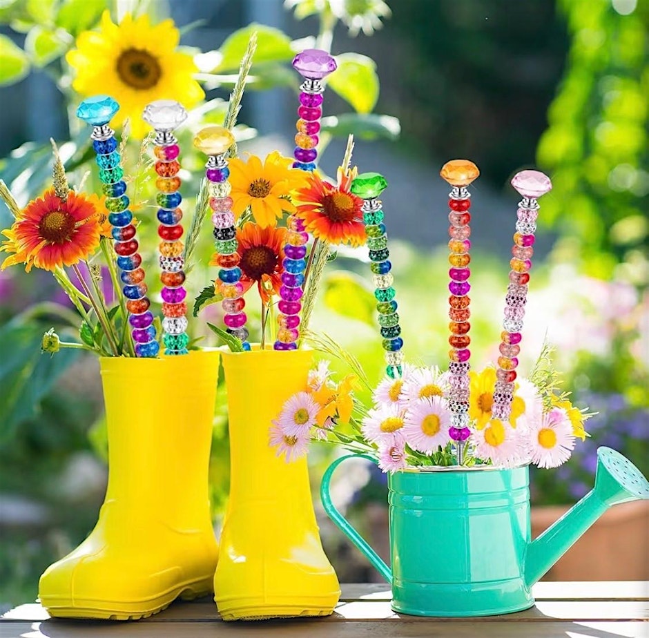 4-H Horticulture Club Beaded Garden Stakes