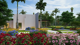 Add roses infront of the pots
