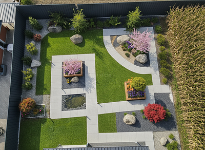 AI Landscaping Design in Zen Style
