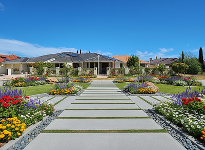 AI Landscaping Design in Cottage Style