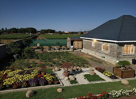 Remove all paths and walkways from the garden. Replace them with flowers or features that match t...